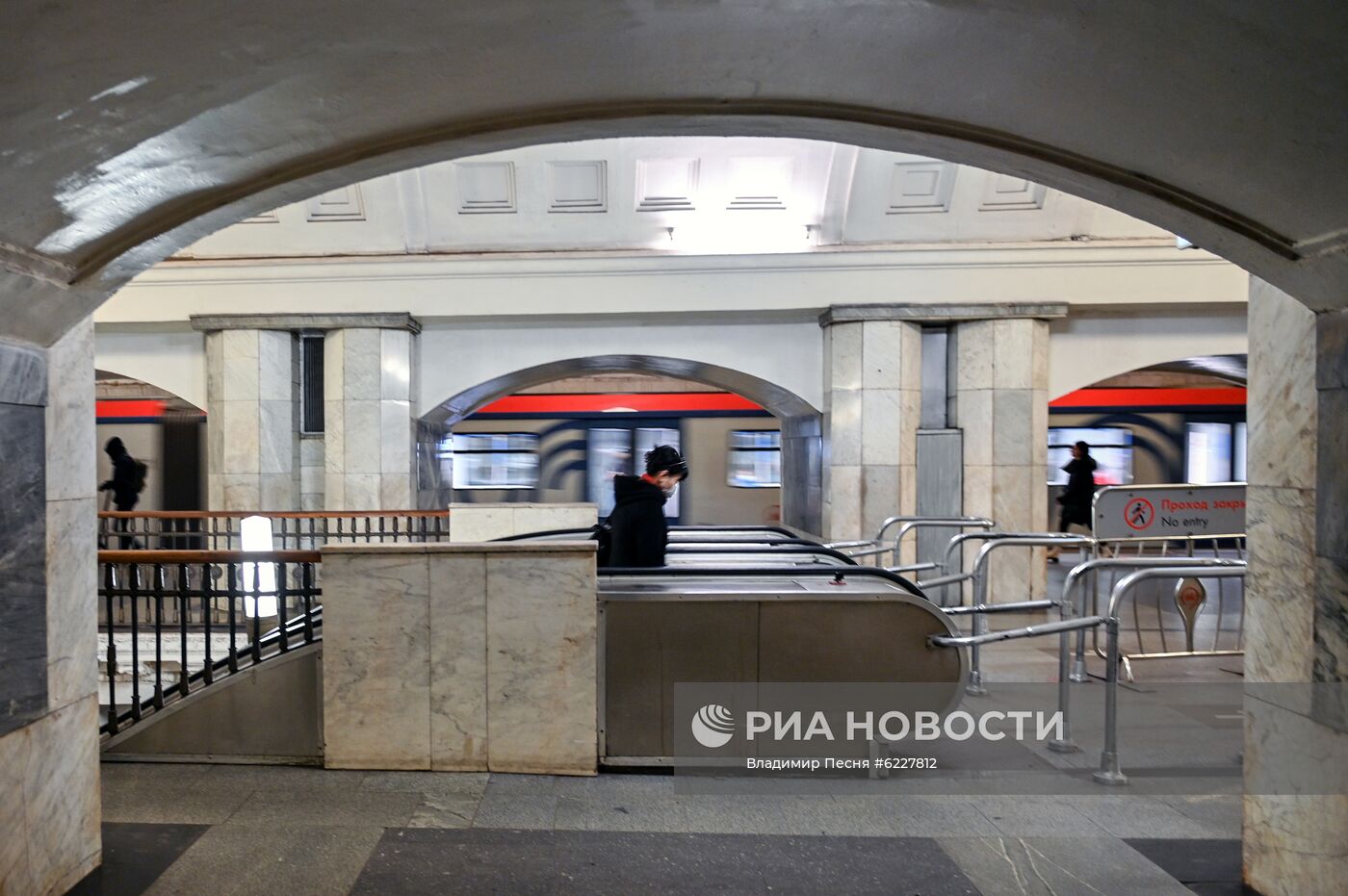 Московский метрополитен в период режима самоизоляции граждан