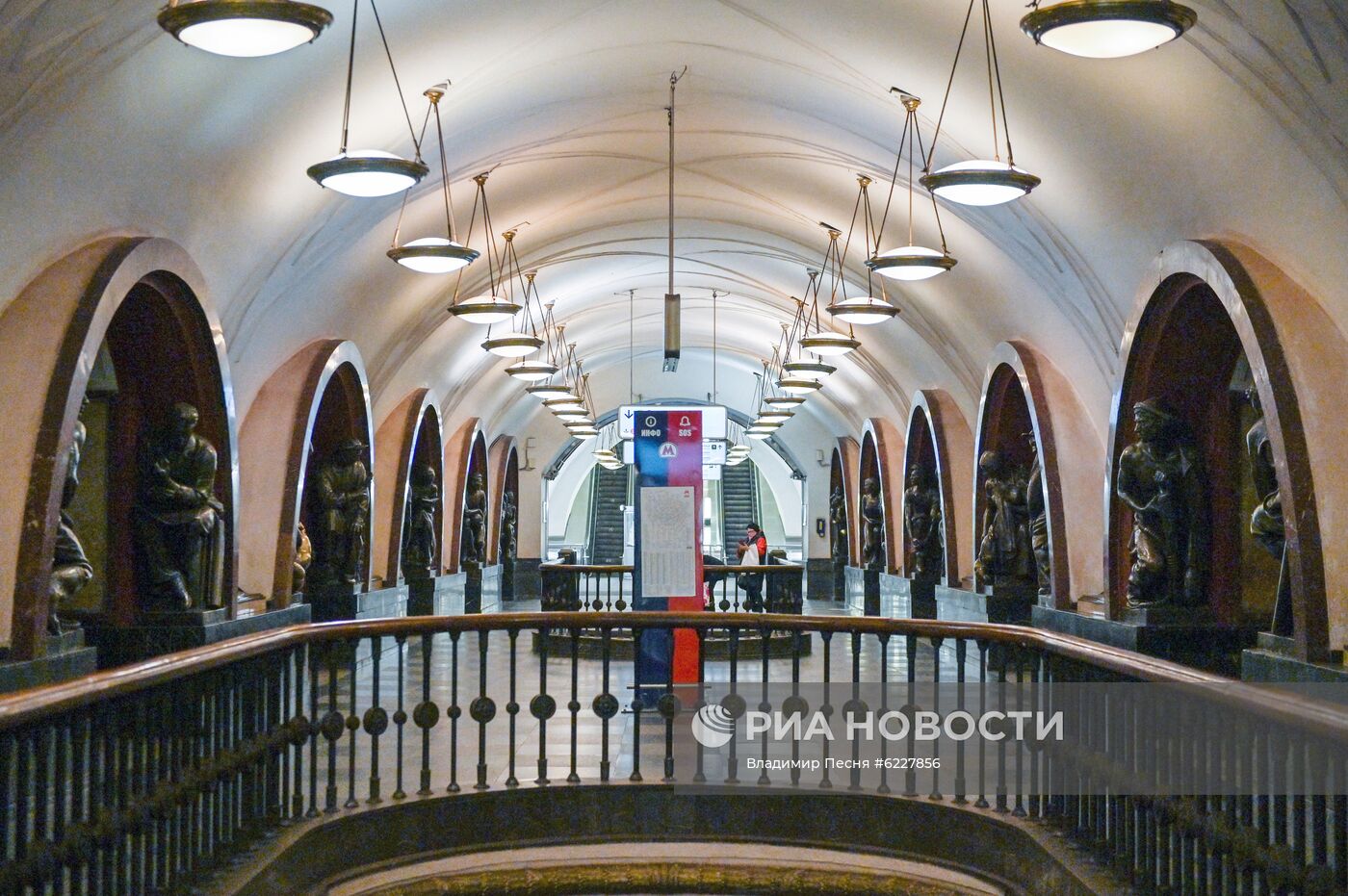 Московский метрополитен в период режима самоизоляции граждан