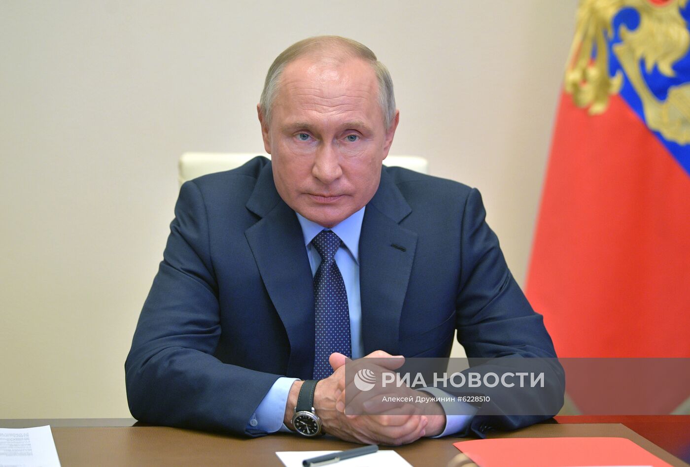 Президент РФ В. Путин провел заседание Совбеза РФ