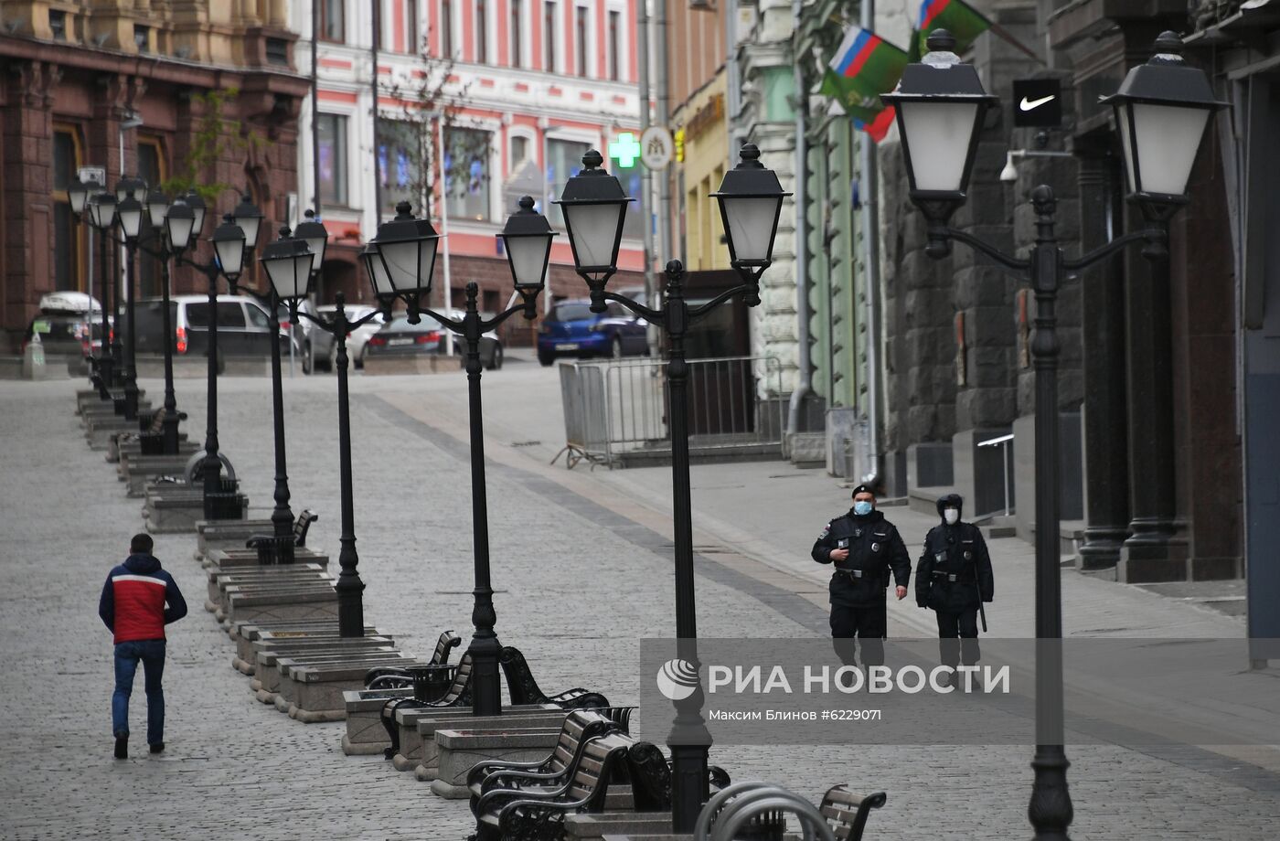 Москва во время режима повышенной готовности из-за коронавируса