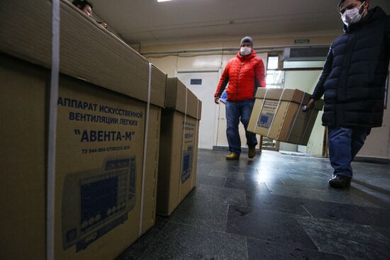 Аппараты ИВЛ для Мончегорской центральной больницы от компании "Норникель"