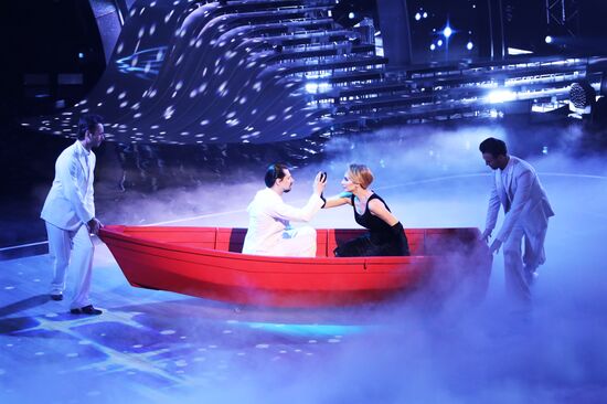 Съемки четвертого выпуска шоу "Танцы со звездами" на телеканале "Россия 1"