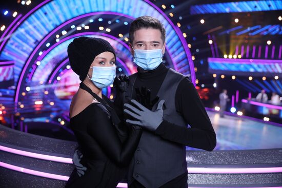 Съемки четвертого выпуска шоу "Танцы со звездами" на телеканале "Россия 1"