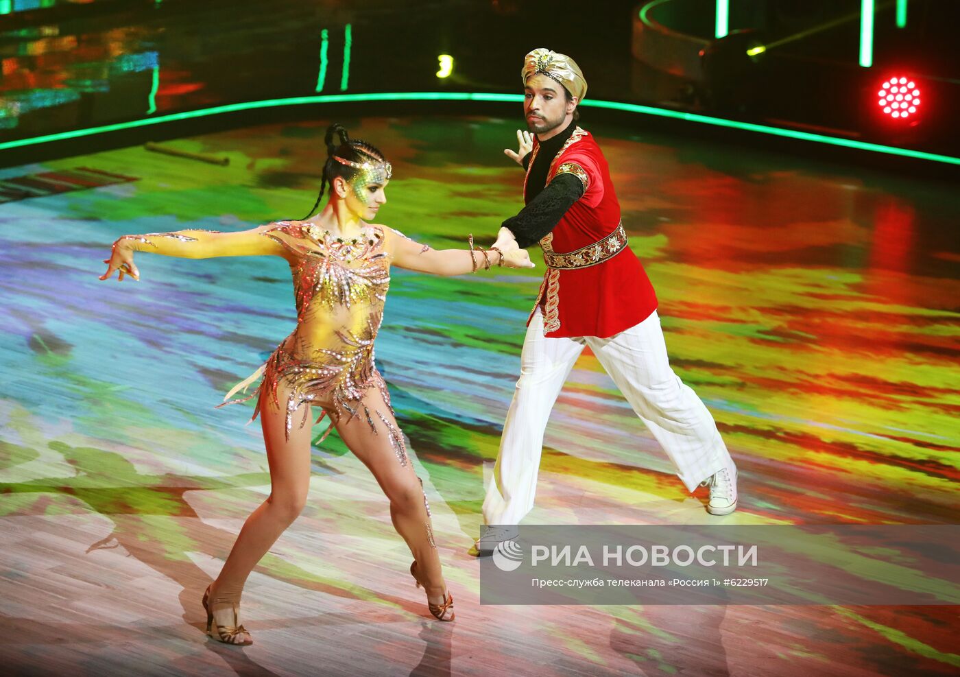 Съемки четвертого выпуска шоу "Танцы со звездами" на телеканале "Россия 1"