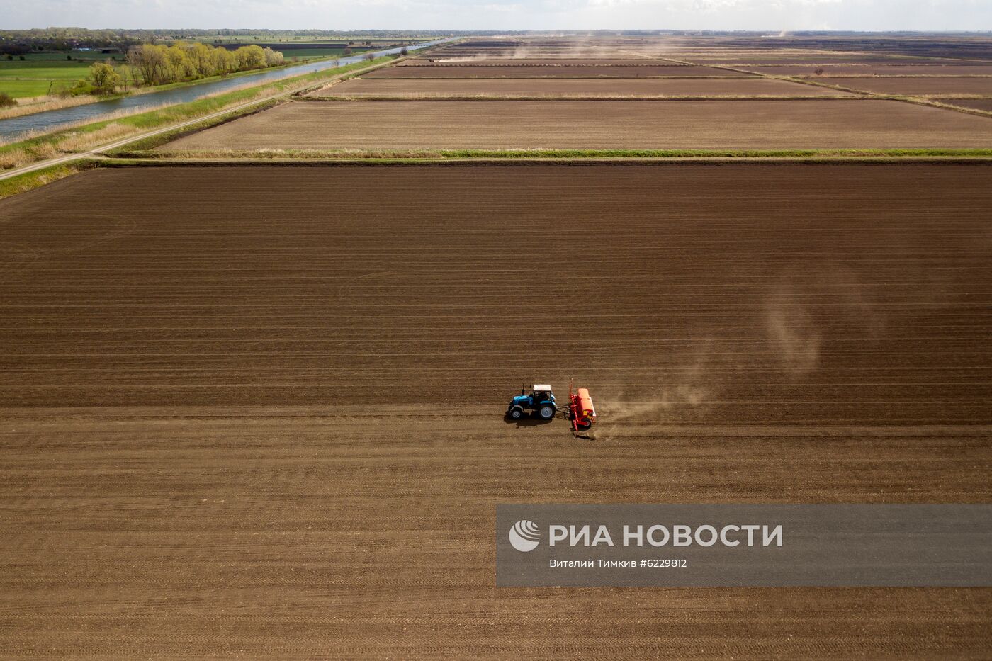 Посевная риса в Краснодарском крае