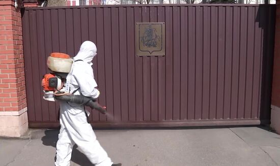 Дезинфекционная обработка сборного пункта города Москвы 