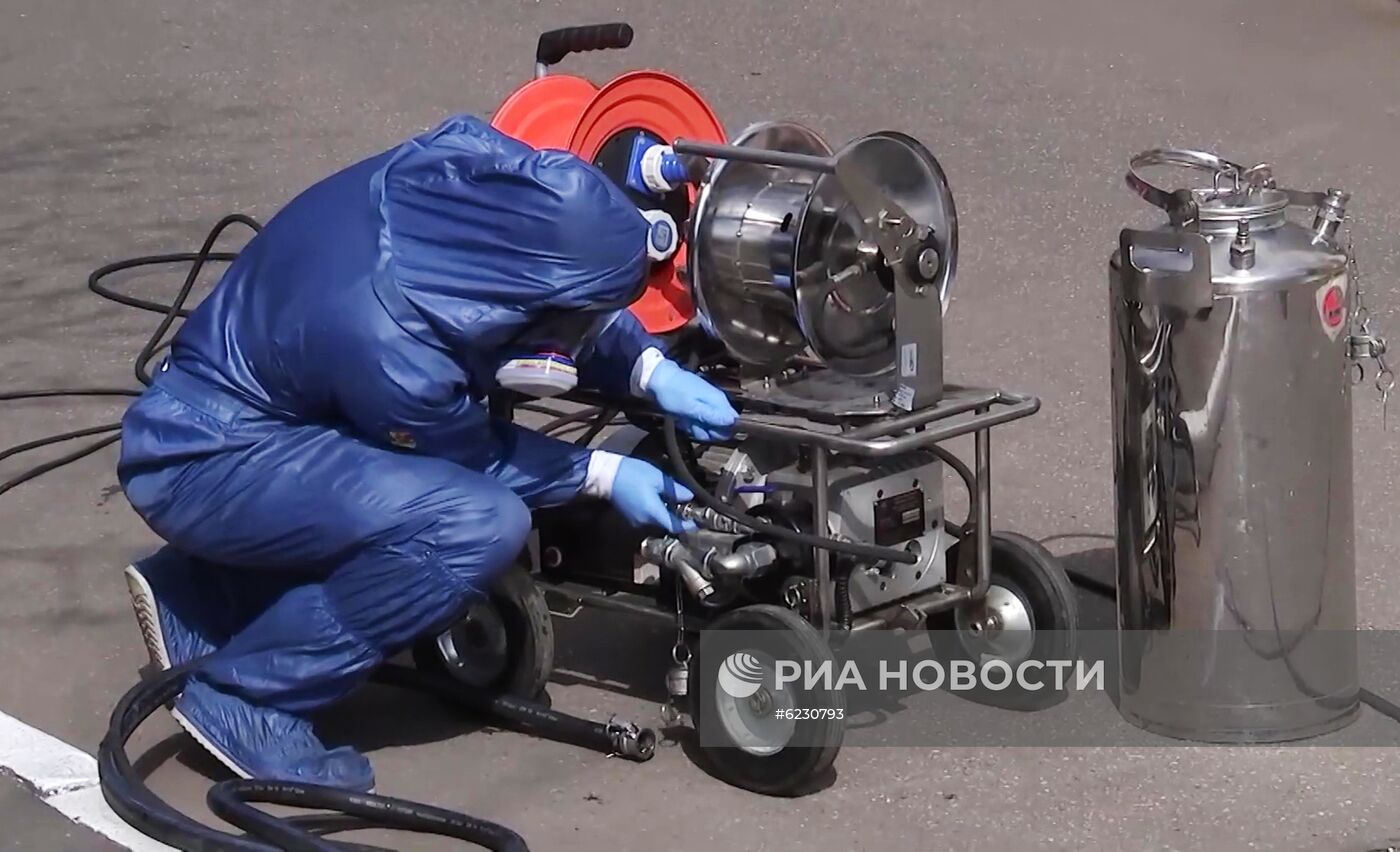 Дезинфекционная обработка сборного пункта города Москвы