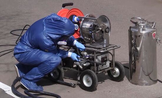 Дезинфекционная обработка сборного пункта города Москвы 