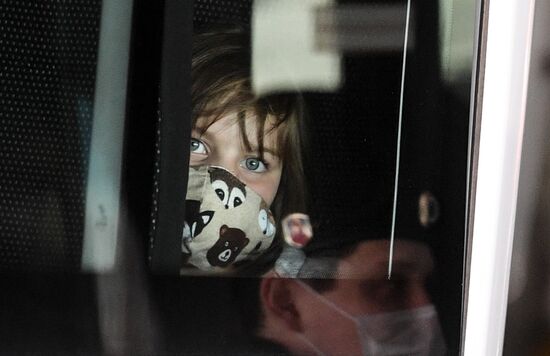 Прилет россиян из Нью-Йорка в Москву