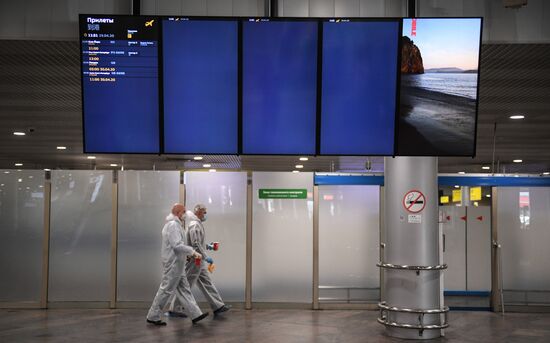 Прилет россиян из Нью-Йорка в Москву