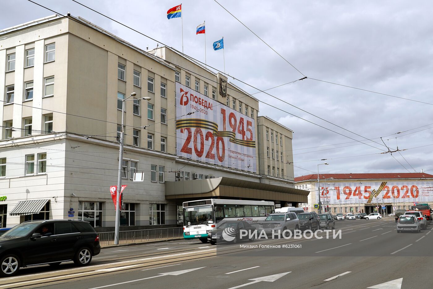 Подготовка к празднованию Дня Победы в городах России