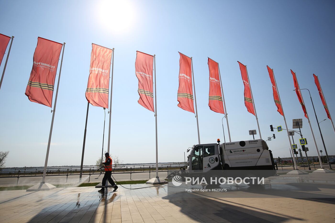 Подготовка к празднованию Дня Победы в городах России