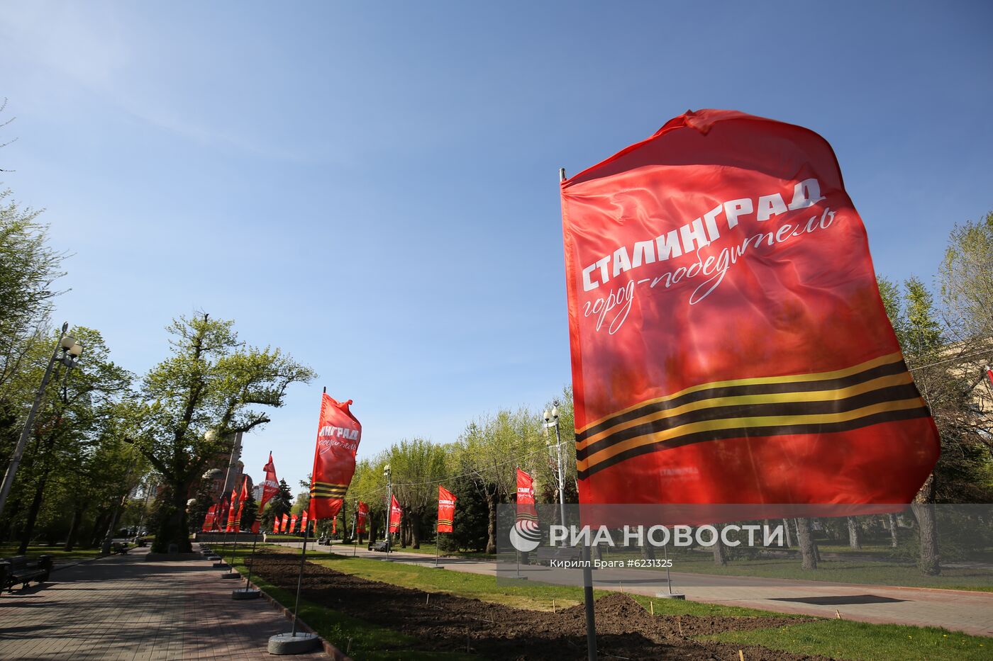 Подготовка к празднованию Дня Победы в городах России