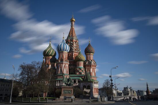 Москва во время режима самоизоляции жителей