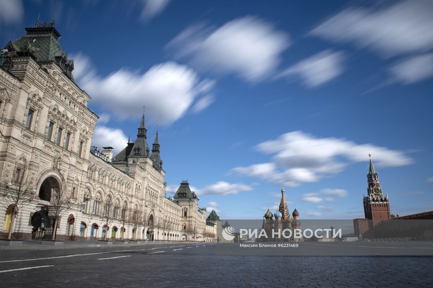 Москва во время режима самоизоляции жителей