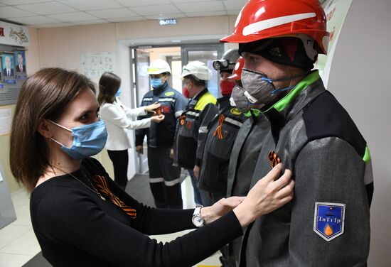 Подготовка к празднованию Дня Победы в Чите