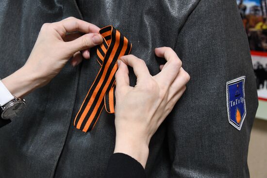 Подготовка к празднованию Дня Победы в Чите