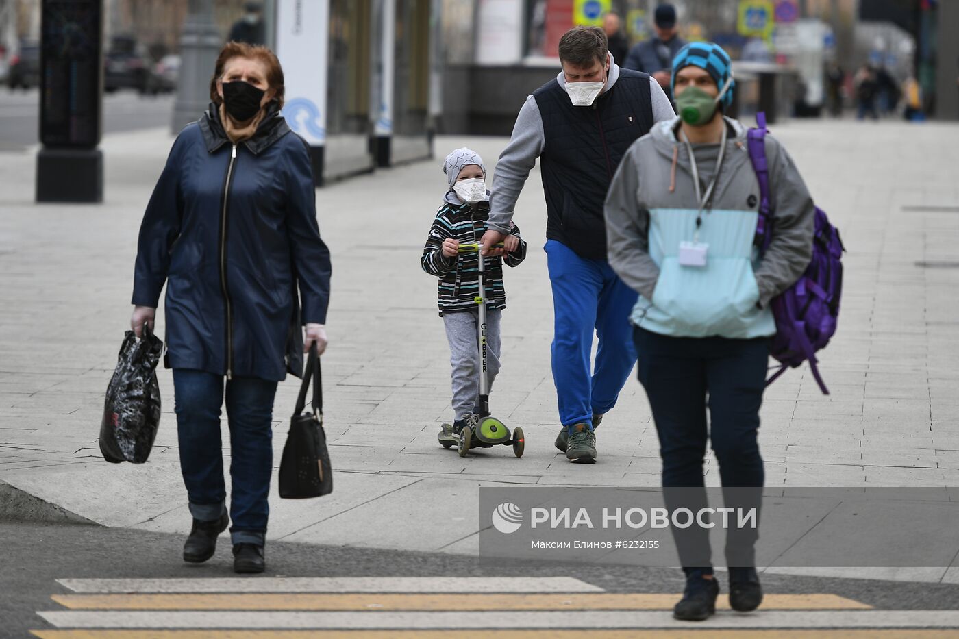 Москва во время режима самоизоляции жителей