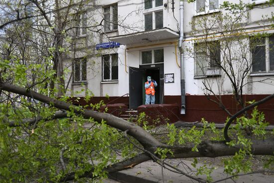 Москва во время режима самоизоляции жителей