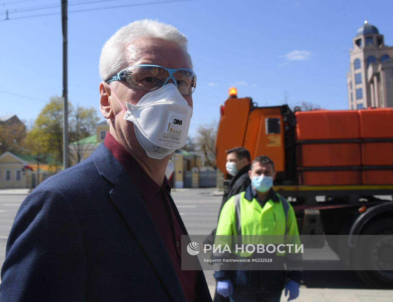 Дезинфекция улиц в Москве