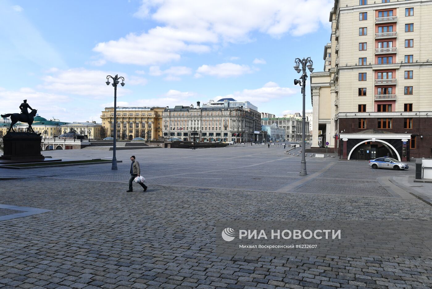 Москва во время режима самоизоляции жителей