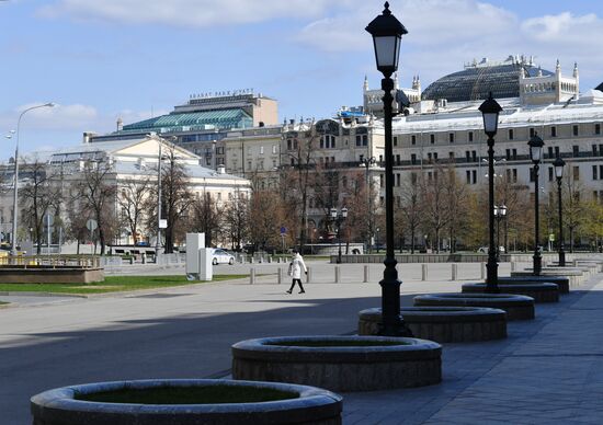 Москва во время режима самоизоляции жителей