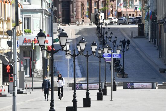 Москва во время режима самоизоляции жителей