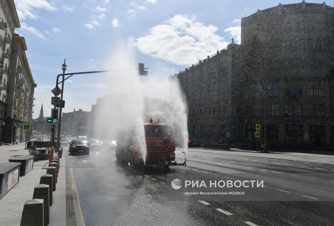 Москва во время режима самоизоляции жителей