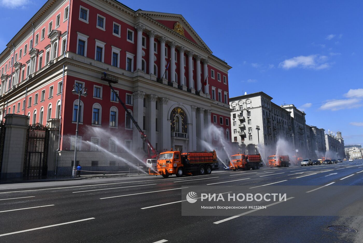 Москва во время режима самоизоляции жителей