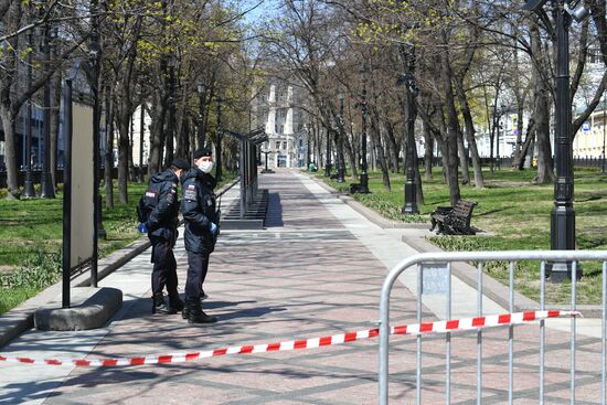 Москва во время режима самоизоляции жителей