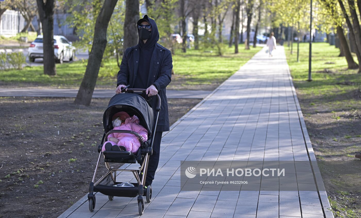 Москва во время режима самоизоляции жителей