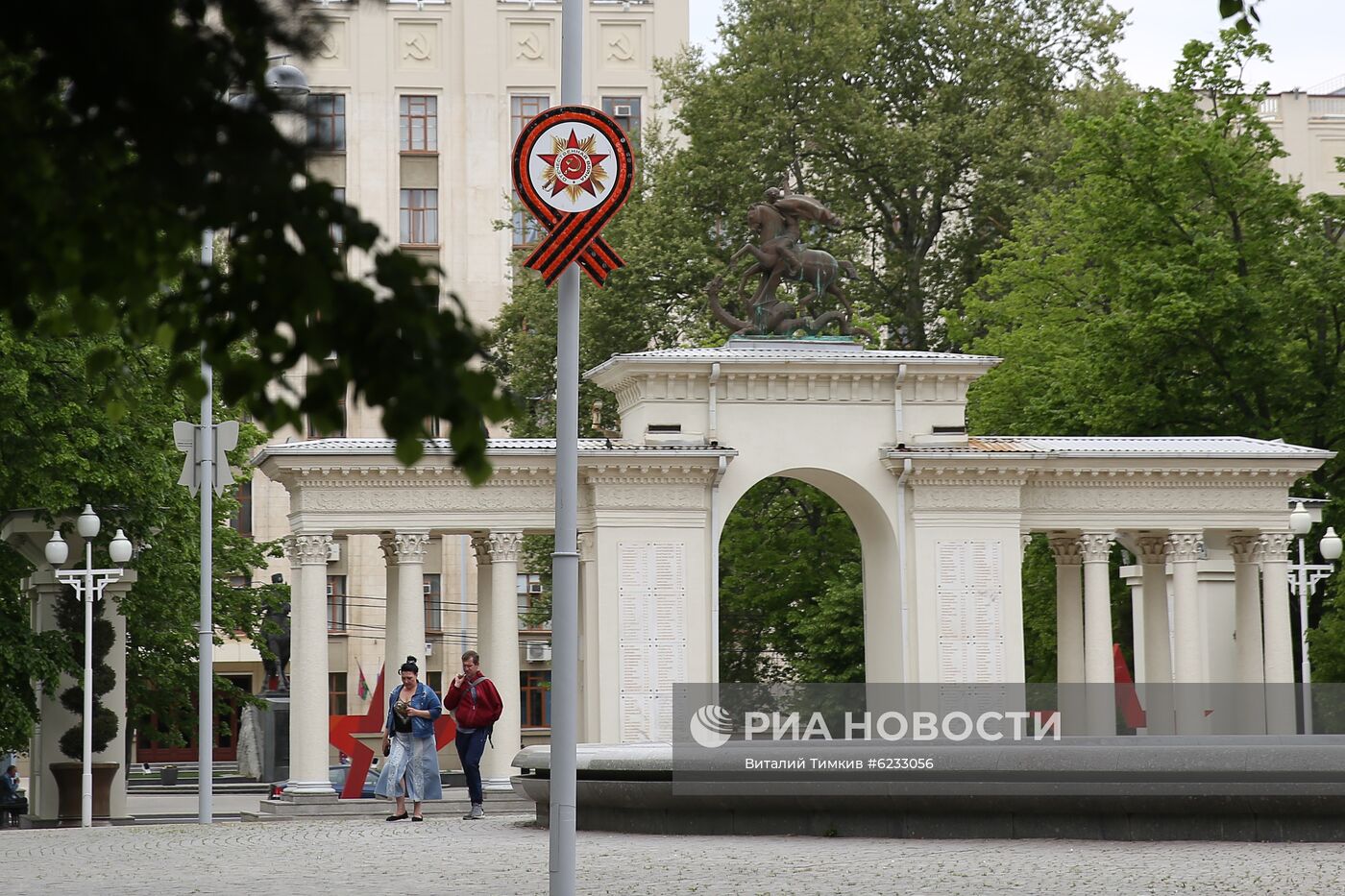 Подготовка к празднованию дня Победы в Краснодарском крае