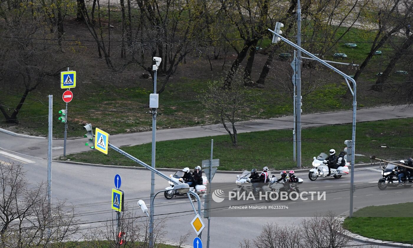 Москва во время режима самоизоляции жителей