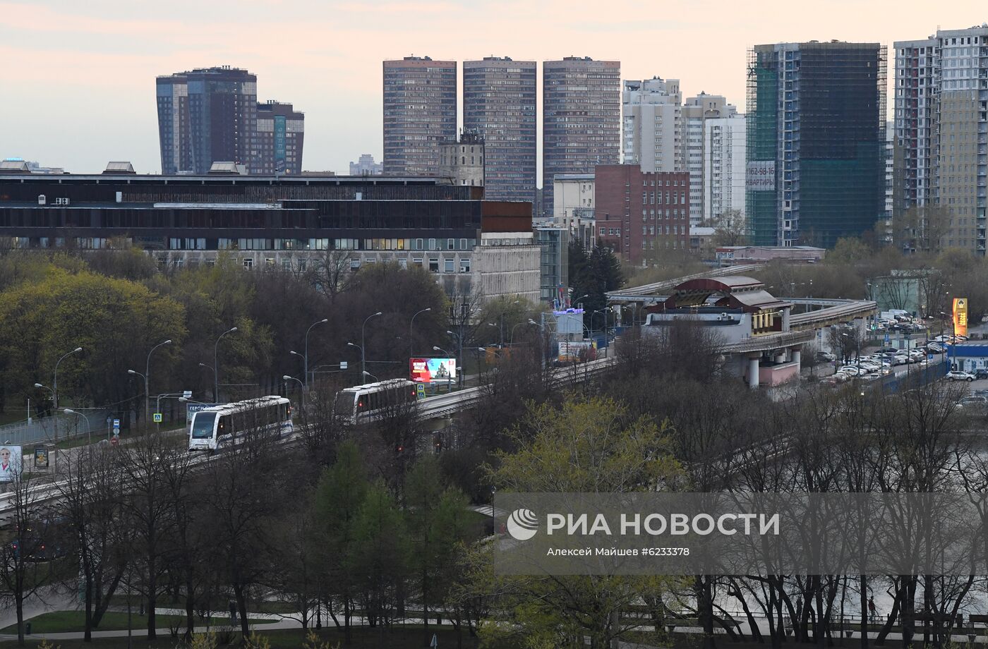 Москва во время режима самоизоляции жителей