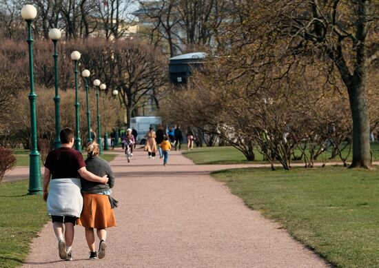 Санкт-Петербург во время пандемии COVID-19