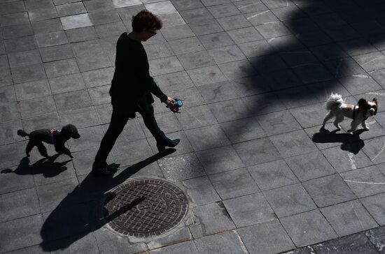 Москва во время режима самоизоляции жителей