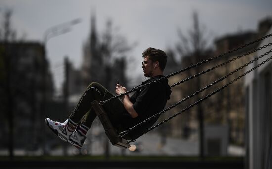 Москва во время режима самоизоляции жителей
