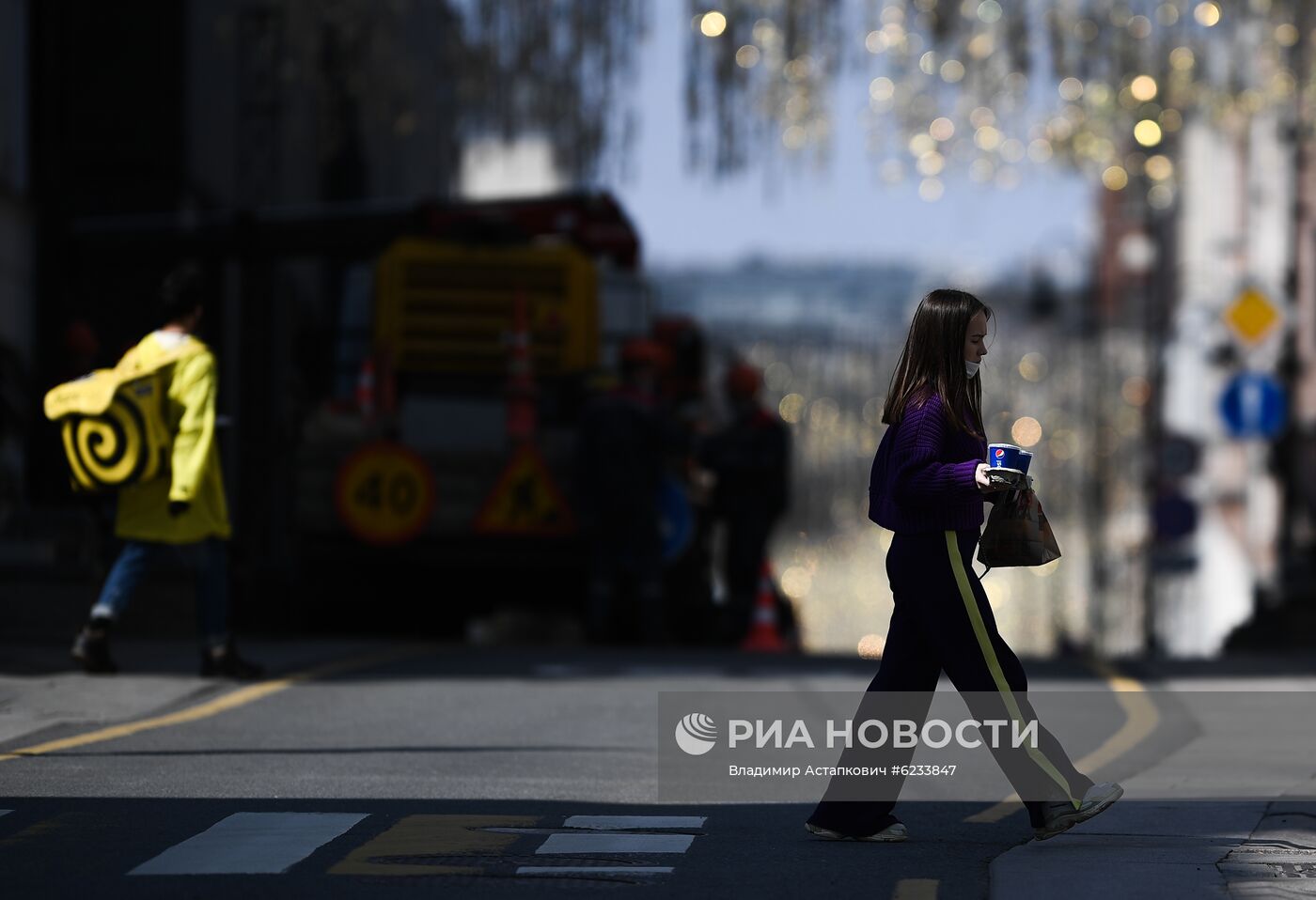Москва во время режима самоизоляции жителей