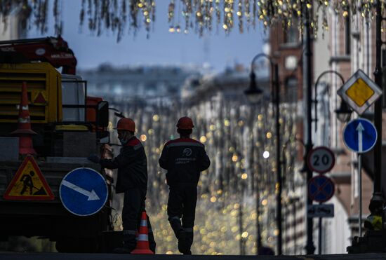 Москва во время режима самоизоляции жителей