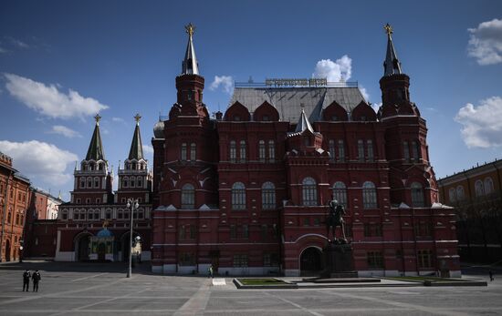 Москва во время режима самоизоляции жителей