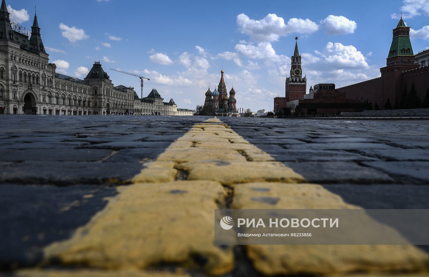 Москва во время режима самоизоляции жителей