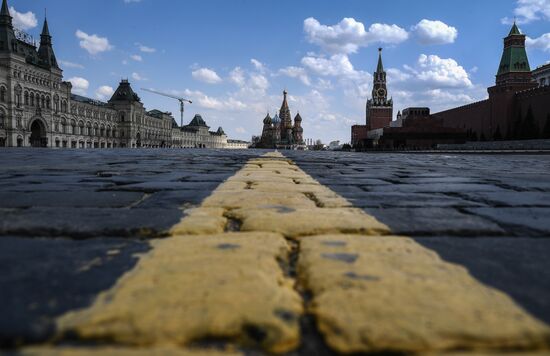 Москва во время режима самоизоляции жителей