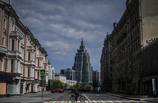 Москва во время режима самоизоляции жителей