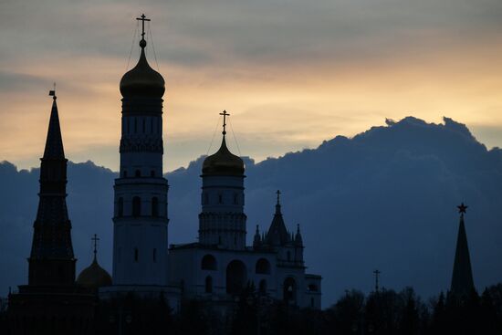 Москва во время режима самоизоляции жителей