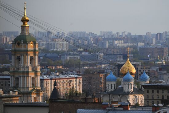 Москва во время режима самоизоляции жителей