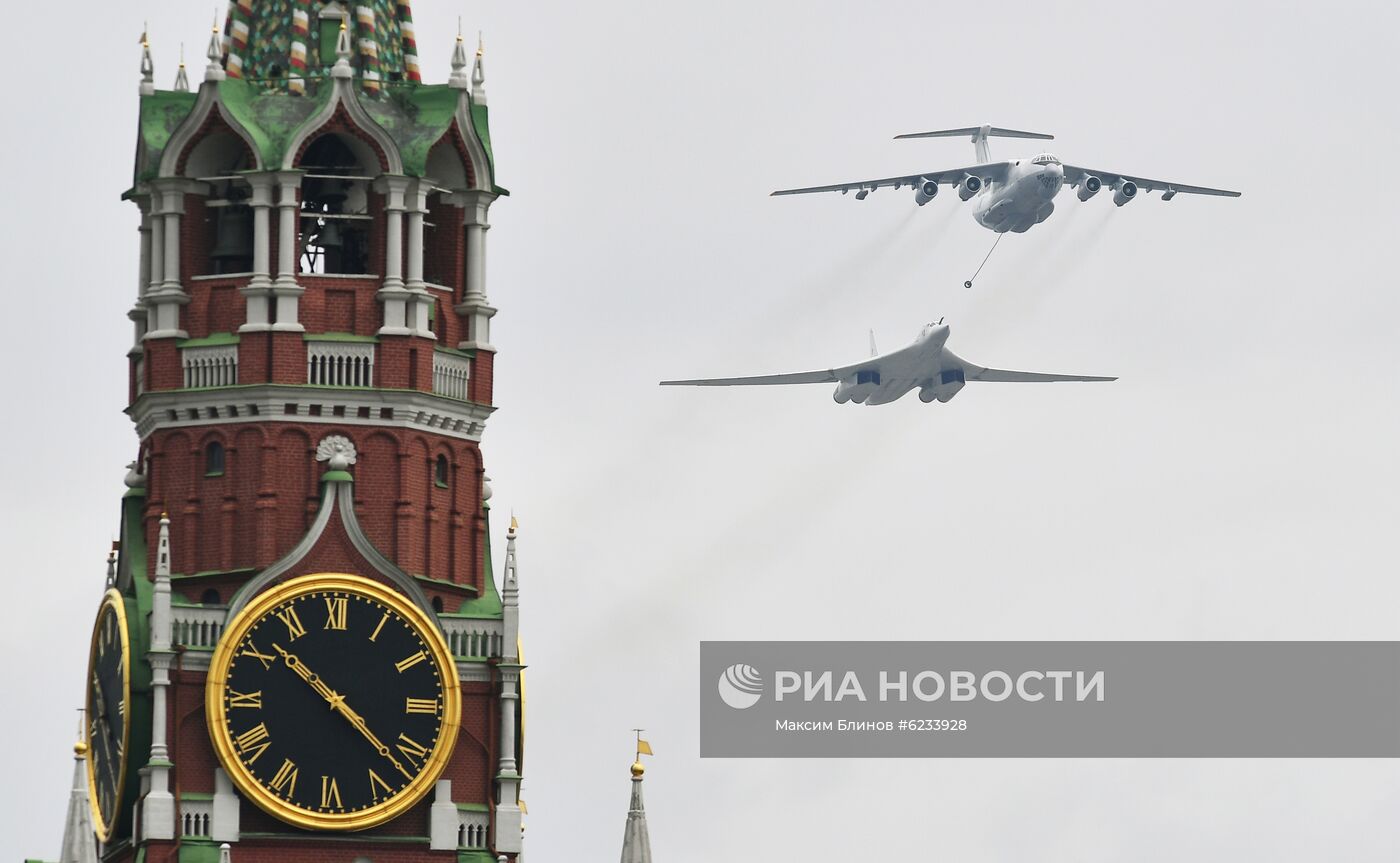 Репетиция воздушного парада Победы в Москве