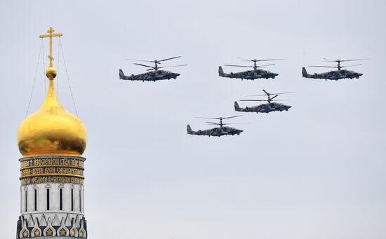 Репетиция воздушного парада Победы в Москве