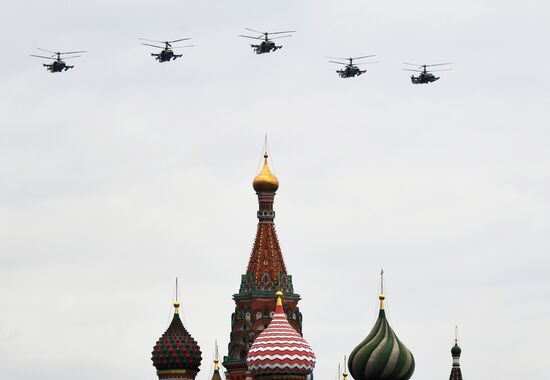 Репетиция воздушного парада Победы в Москве