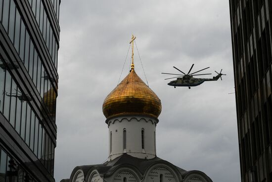 Репетиция воздушного парада Победы в Москве