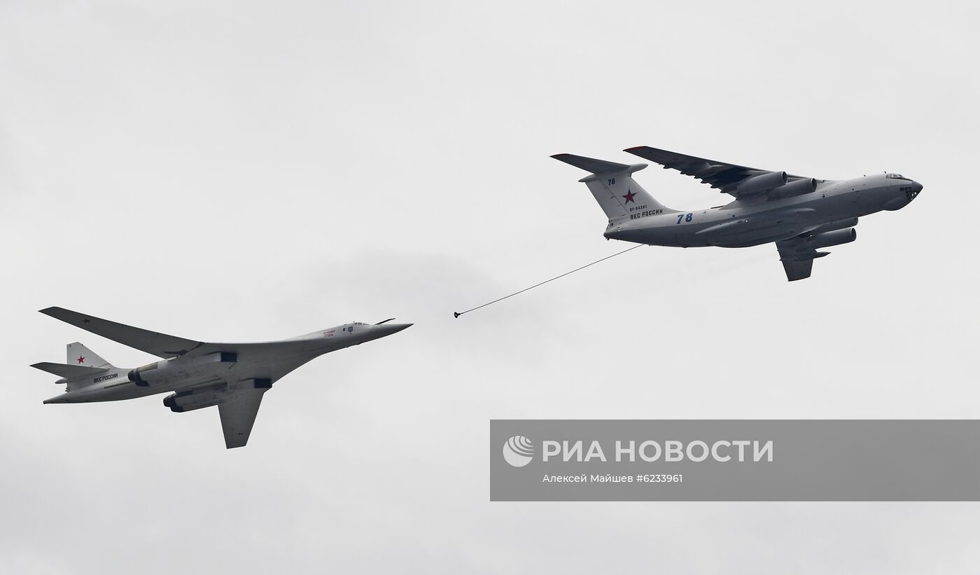 Репетиция воздушного парада Победы в Москве